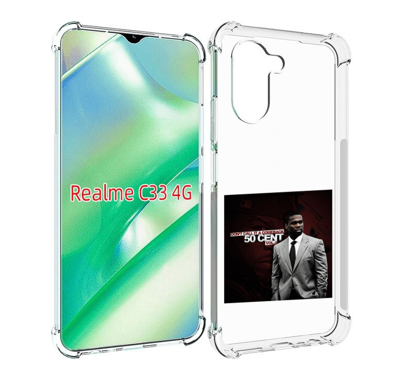

Чехол MyPads 50 Cent - Dont Call It A Comeback Vol для Realme C33 4G, Прозрачный, Tocco