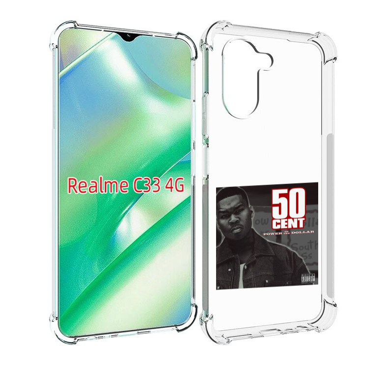 

Чехол MyPads 50 Cent - Power Of The Dollar для Realme C33 4G, Прозрачный, Tocco
