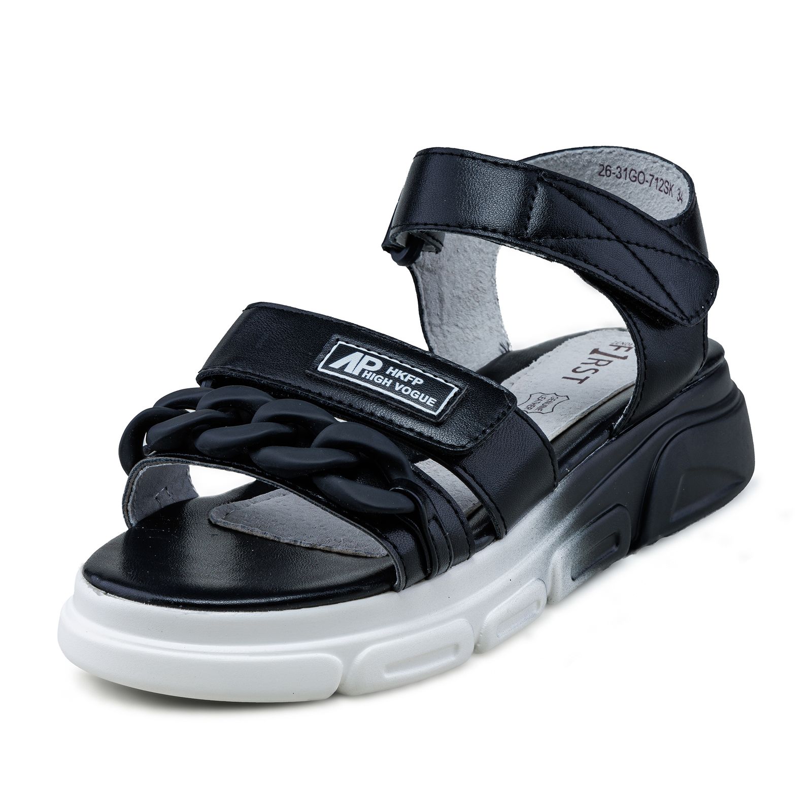 

Босоножки детские ZENDEN 26-31GO-712SK, черный, 35, 26-31GO-712SK