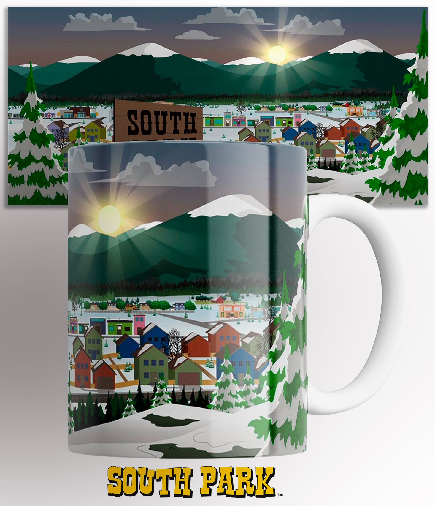 

Кружка с принтом Южный парк город саус 330 мл, Кружка Южный Парк Город Саус Парк / South Park The Stick of Truth / на подарок / с принтом 330 мл