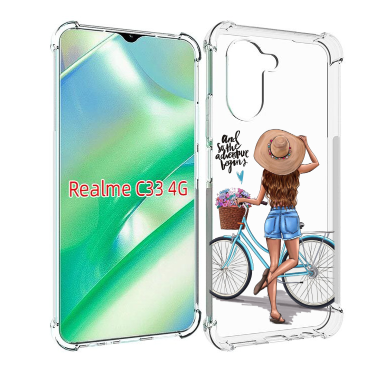 

Чехол MyPads Adventure женский для Realme C33 4G, Прозрачный, Tocco