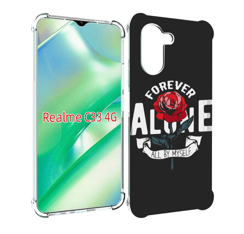 

Чехол MyPads Alone для Realme C33 4G, Прозрачный, Tocco