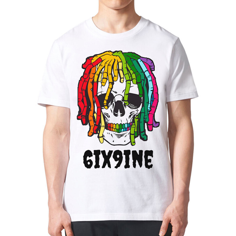 

Футболка мужская Dream Shirts 6ix9ine 1000539222 белая L, 6ix9ine 1000539222