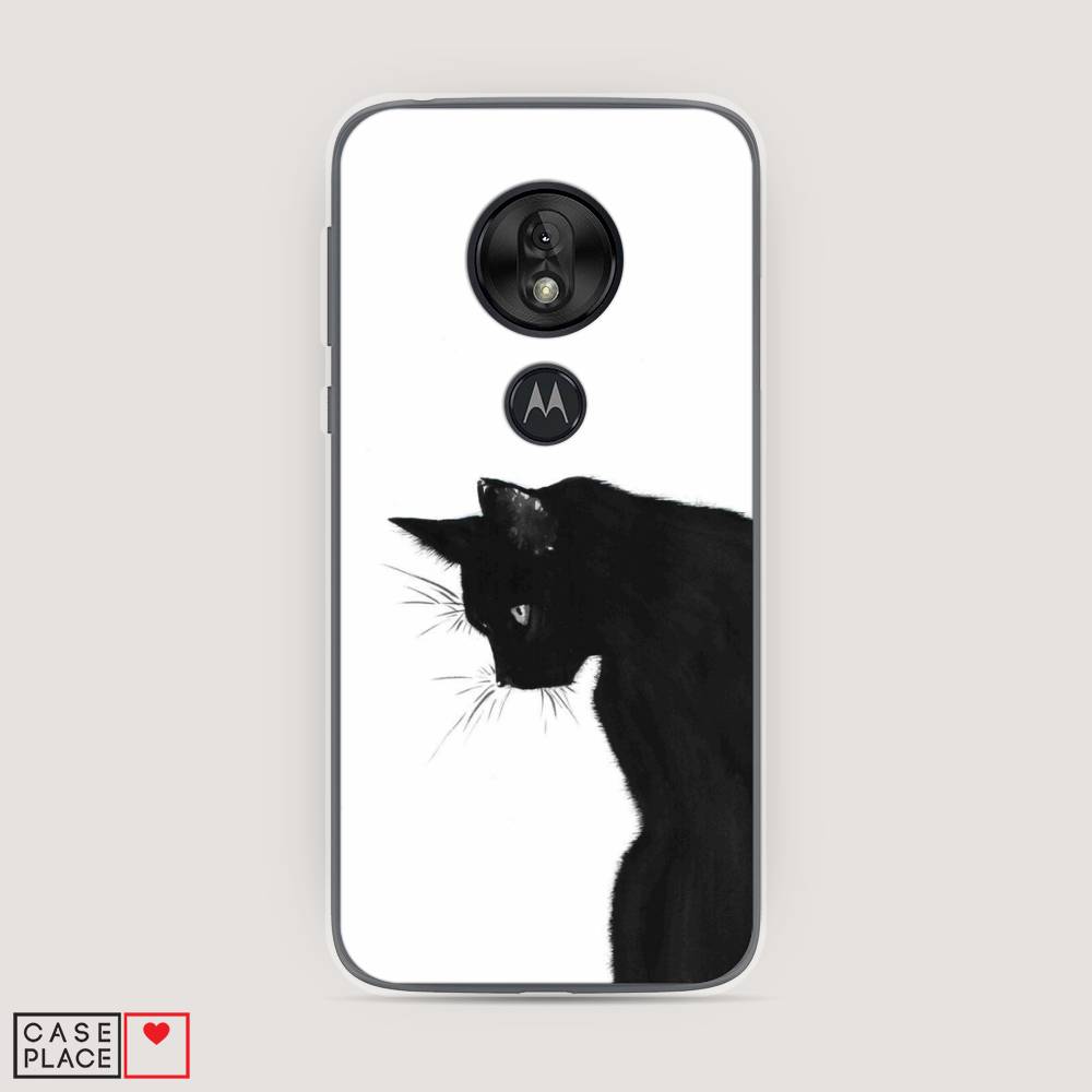 

Чехол Awog на Motorola Moto G7 Play / Моторола Мото G7 Play "Black cat", Черный;белый, 241250-1