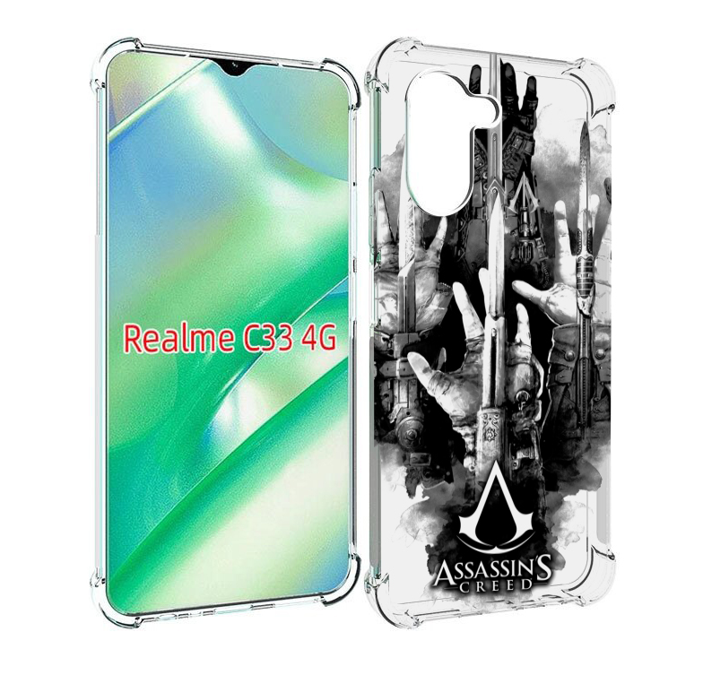 

Чехол MyPads Assassin's Creed скрытый клинок для Realme C33 4G, Прозрачный, Tocco
