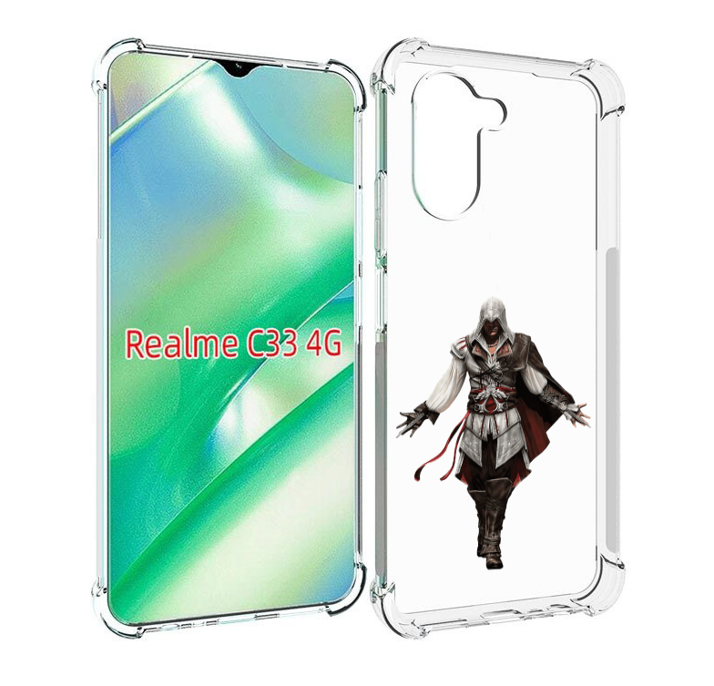 

Чехол MyPads Assassin's-Creed мужской для Realme C33 4G, Прозрачный, Tocco