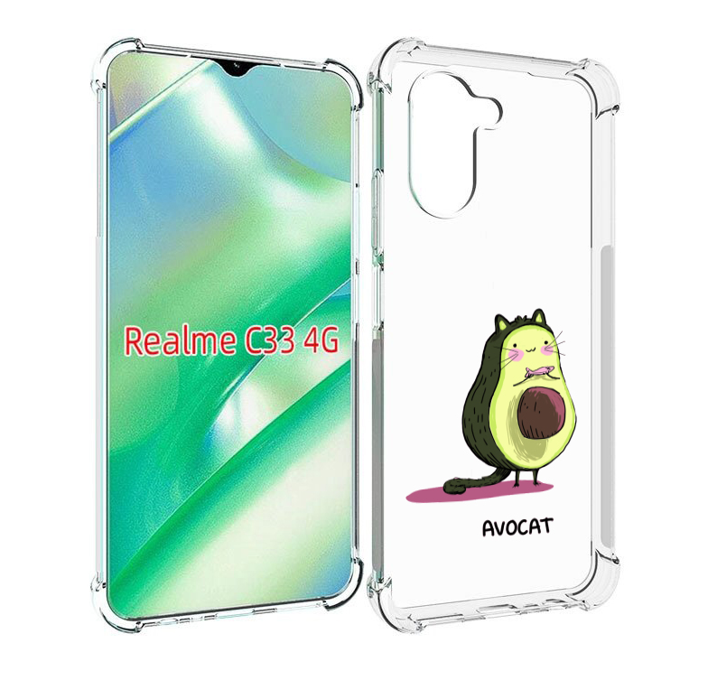 

Чехол MyPads Avocat для Realme C33 4G, Прозрачный, Tocco