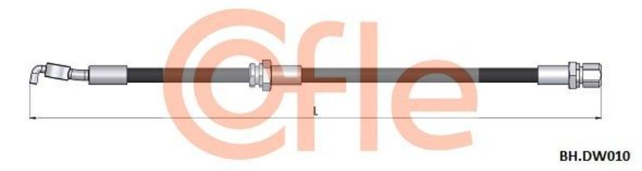 

COFLE 92.BH.DW010 Шланг тормозной задн лев DAEWOO Nubira/Lacetti 03- 1шт