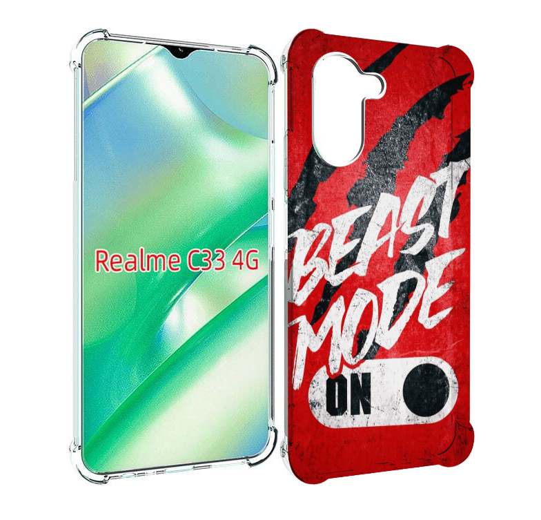 

Чехол MyPads BEAST inside You для Realme C33 4G, Прозрачный, Tocco
