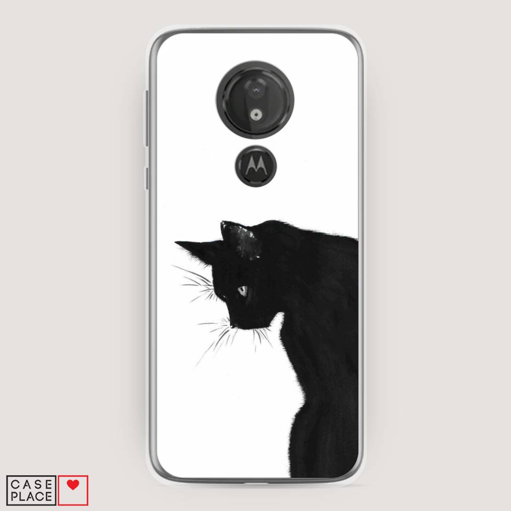 

Чехол Awog на Motorola Moto G7 Power / Моторола Мото G7 Power "Black cat", Черный;белый, 241350-1