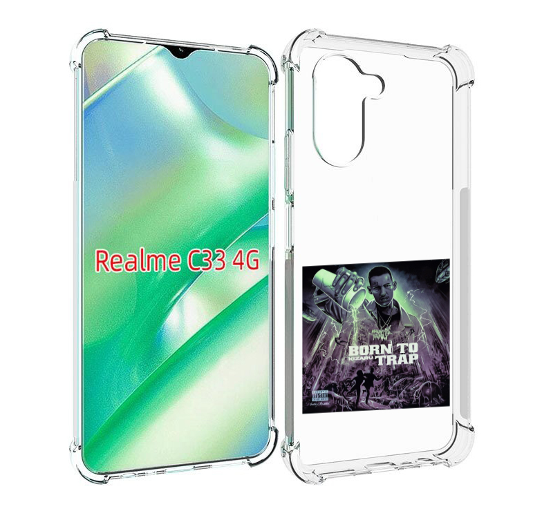 

Чехол MyPads Born to Trap Kizaru для Realme C33 4G, Прозрачный, Tocco