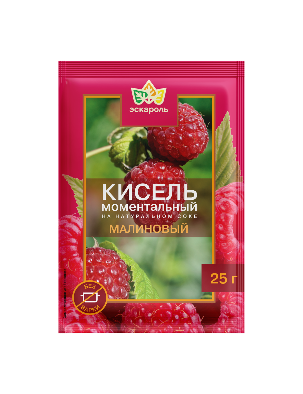 Кисель ЭСКАРОЛЬ малина, 25 г х 5 шт