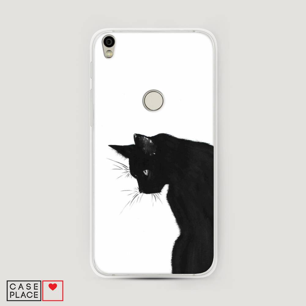 

Чехол Awog на Alcatel Shine Lite / Алкатель Шайн Лайт "Black cat", 170350-1