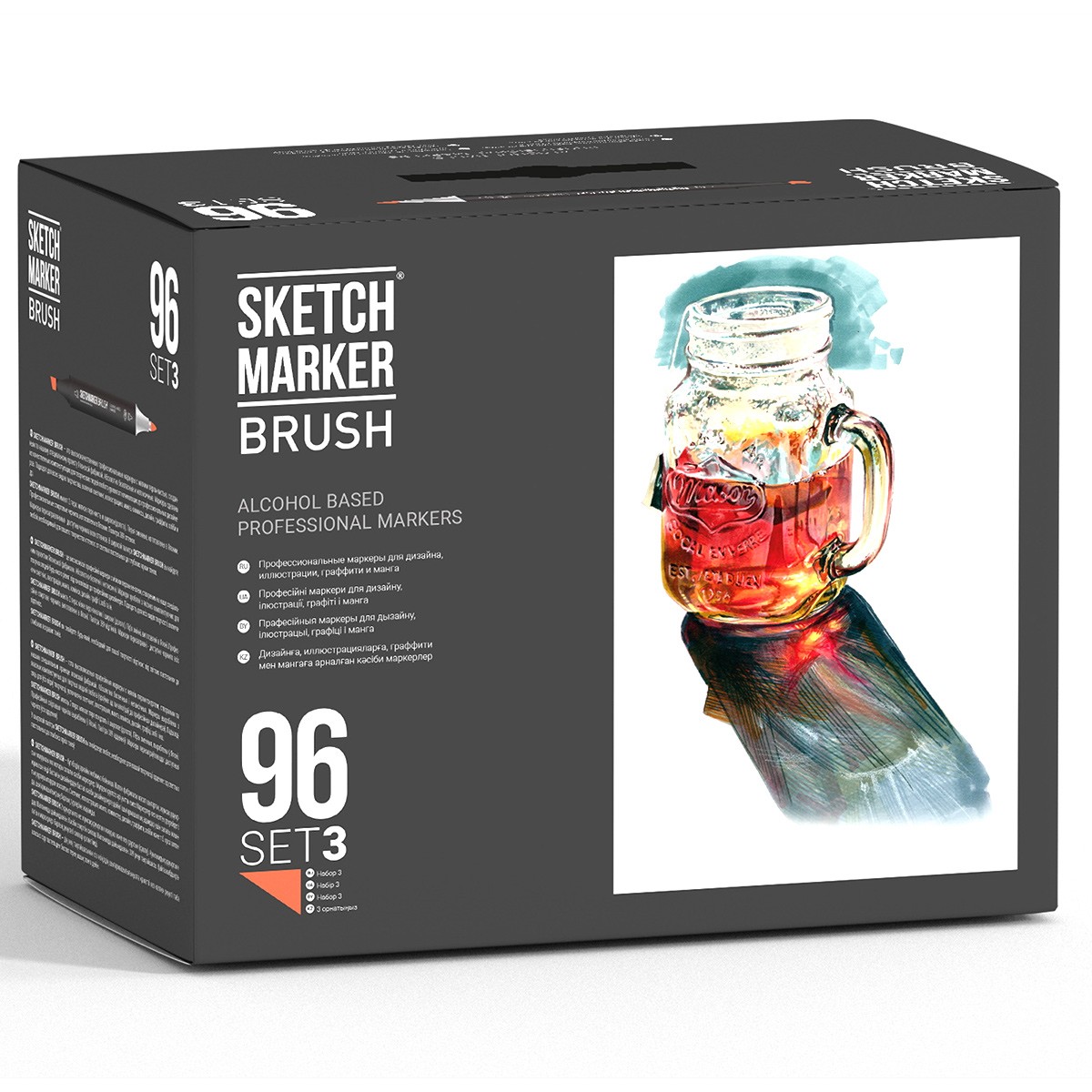 

Набор маркеров Sketchmarker Brush "Set 3", 96цв. (пластиковый бокс), Разноцветный, Набор маркеров SKETCHMARKER Brush "Set 3", 96цв. (пластиковый бокс)