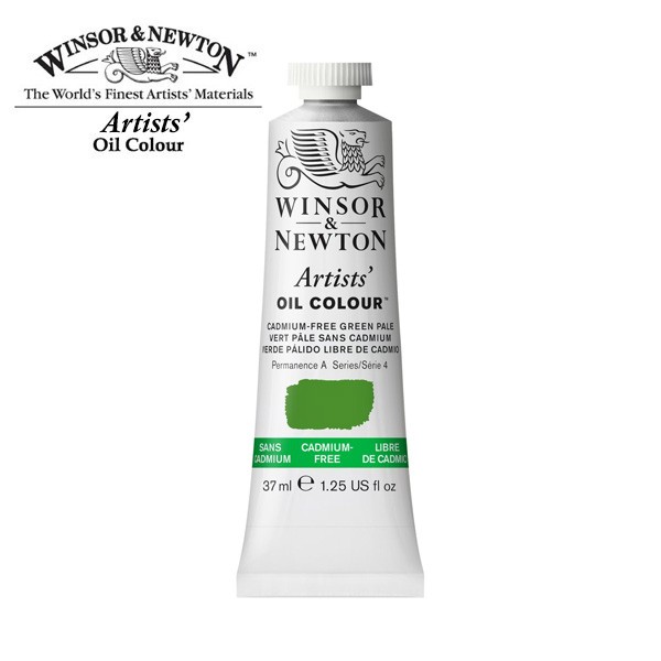 Краски масляные Winsor&Newton Artists' 37мл, зеленый бледный беcкадмиевый