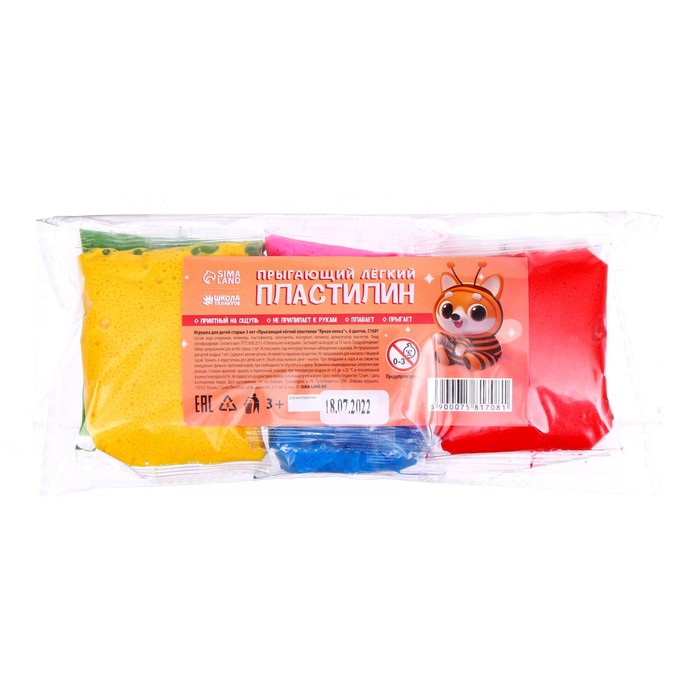 

Воздушный пластилин( набор, 6 цветов ), Разноцветный