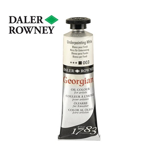 Краска масляная Daler-Rowney Georgian 75мл 003 Белила для предварительных работ 638₽