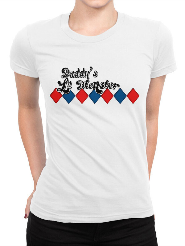 

Футболка женская Dream Shirts Харли Квинн - daddy's lil monster Женская 50009331 белая L, Харли Квинн - daddy's lil monster Женская 50009331