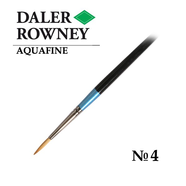 Daler Rowney Кисть синтетика круглая 4 короткая ручка Aquafine 665₽