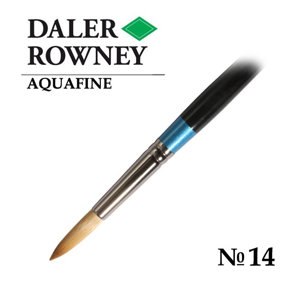 Daler Rowney Кисть синтетика круглая 14 короткая ручка Aquafine 1214₽