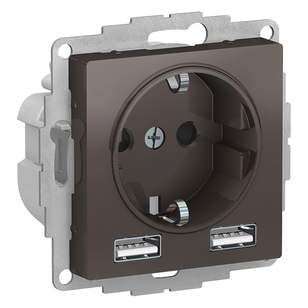 

USB розетка Systeme Electric ATN000630.2, 2шт, Коричневый