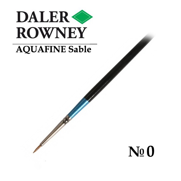 Daler Rowney Кисть соболь круглая 0 короткая ручка Aquafine 794₽