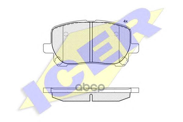 

Тормозные Колодки ICER 181820