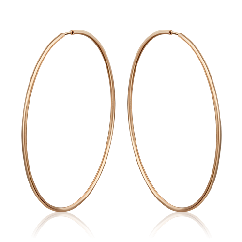 

Серьги конго из красного золота ЯХОНТ Золотой 193152, 193152