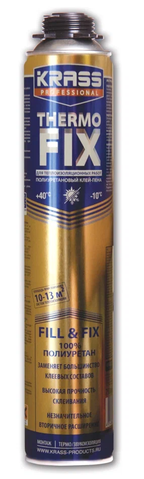 

Клей-пена Krass Professional ThermoFix Extreme для теплоизоляционных работ универсальный 7