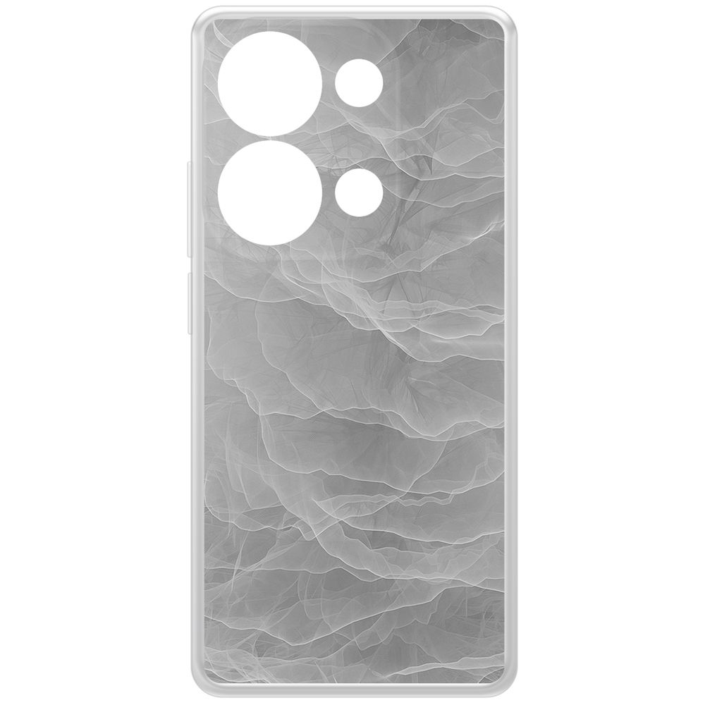 

Чехол-накладка Krutoff Clear Case Абстракт туман для Xiaomi Poco M6 Pro 4G, Прозрачный