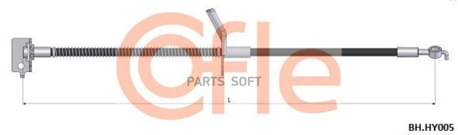 

COFLE 92.BH.HY005 Шланг тормозной передн лев HYUNDAI i30 07- 1шт