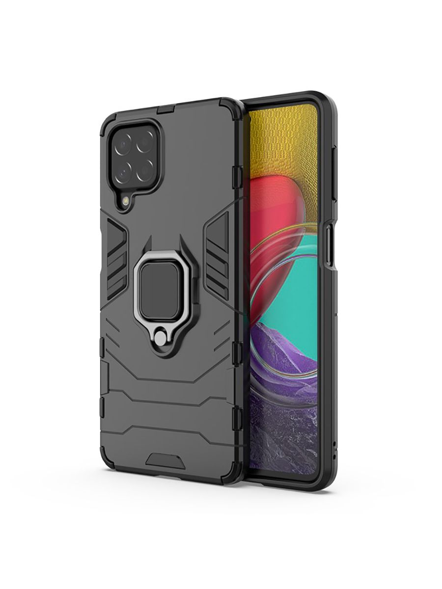 

Brodef Ring Противоударный чехол с кольцом для Samsung Galaxy M53 черный
