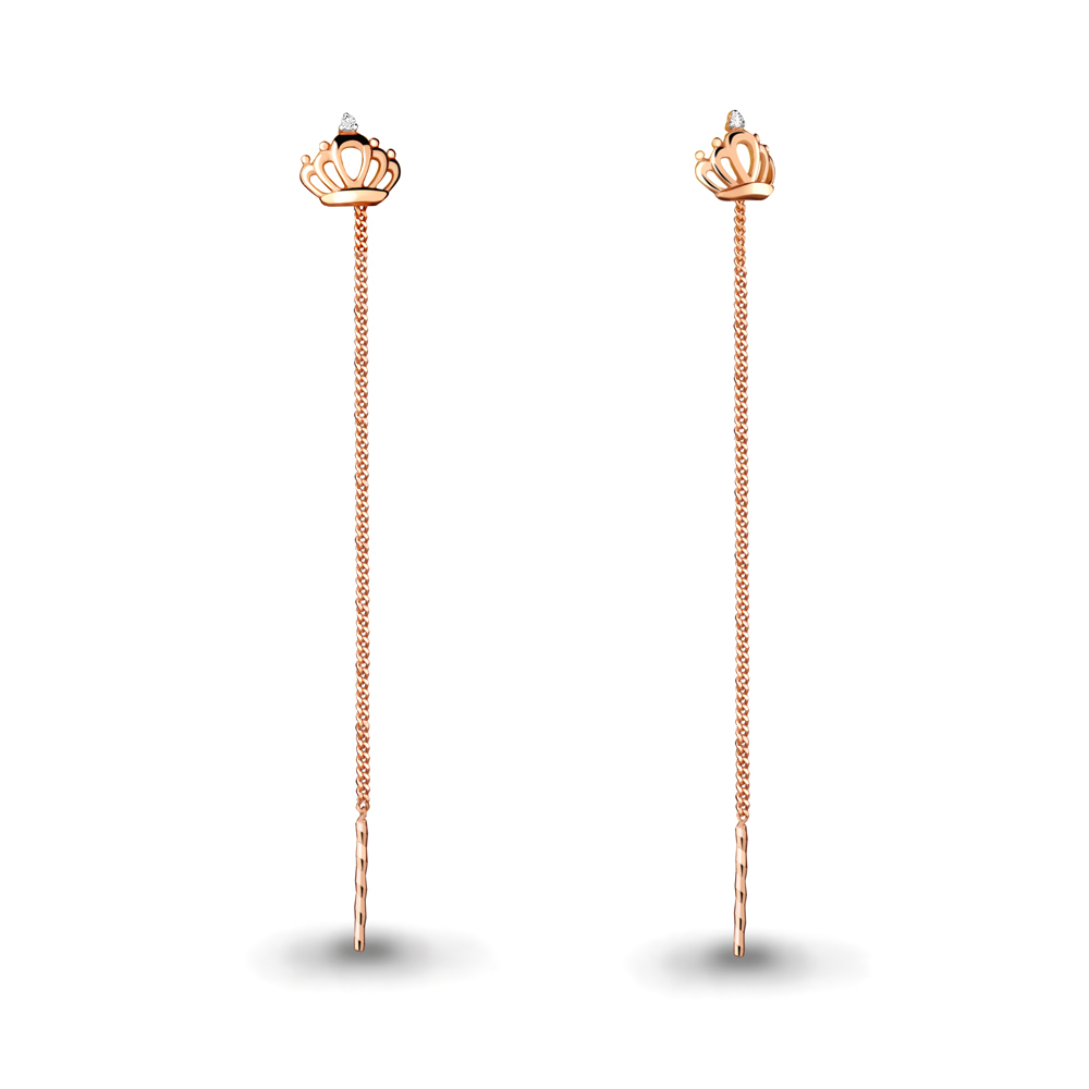 

Серьги из серебра с фианитом Яхонт Ювелирный 193698, 193698