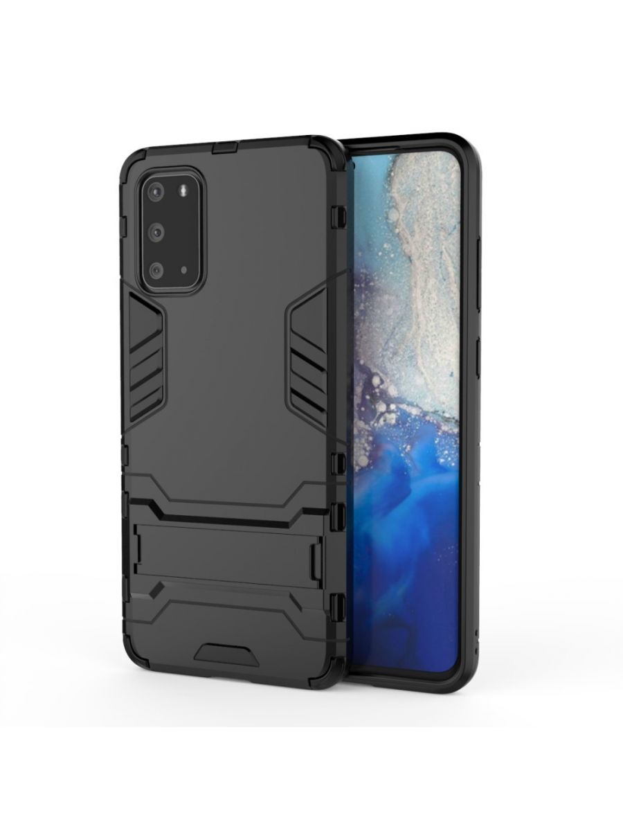 

Brodef IRON Противоударный с подставкой чехол для Samsung Galaxy S20 Ultra Черный