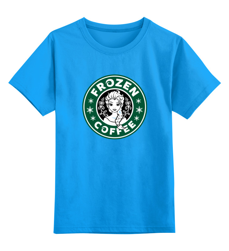 

Футболка детская Printio Frozen coffee цв. голубой р. 152, Frozen coffee