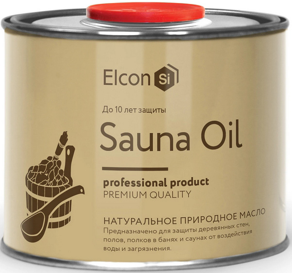 фото Elcon sauna oil масло для защиты древесины в банях и саунах (0.5л)