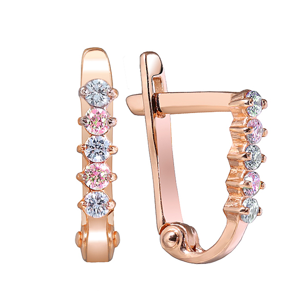 

Серьги из золота Azade 12-0222, фианит, 12-0222