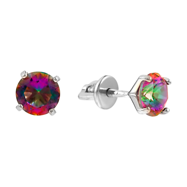 

Серьги-пусеты из серебра ЯХОНТ Ювелирный 193932, Swarovski, 193932