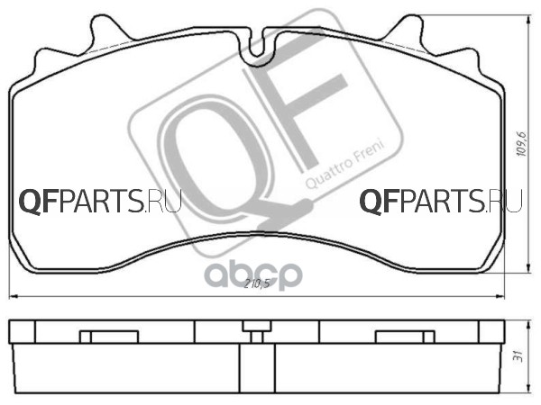 

Тормозные колодки QUATTRO FRENI QF71900