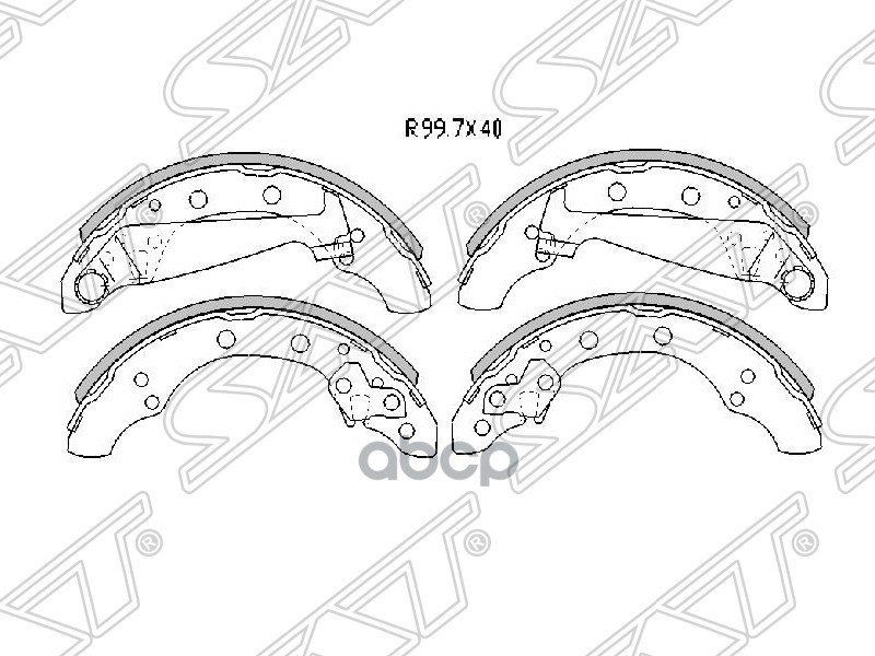 

Колодки Тормозные Rr Vag Fabia 00-15/Chery Amulet Sat арт. ST6R0698525A