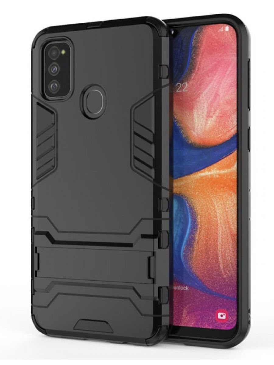 

Brodef IRON Противоударный с подставкой чехол для Samsung Galaxy M21/M30s черный