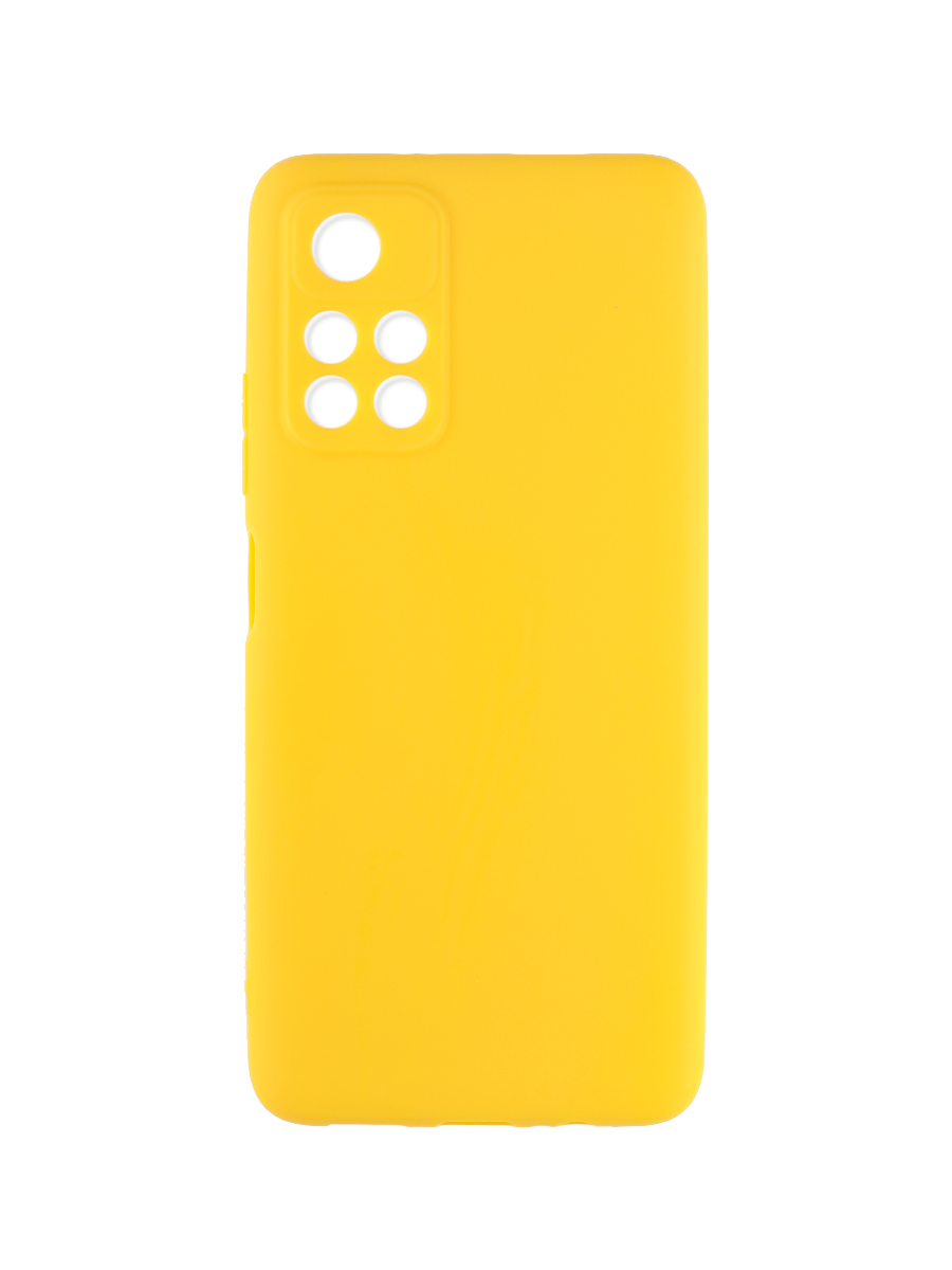 фото Чехол накладка mobileocean для xiaomi poco m4 pro желтый с защитой камеры