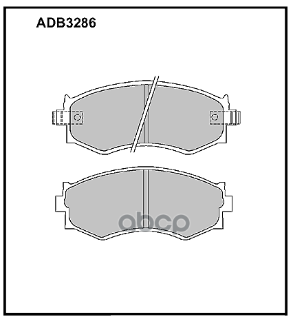 

Тормозные кололки ALLIED NIPPON передние дисковые ADB3286