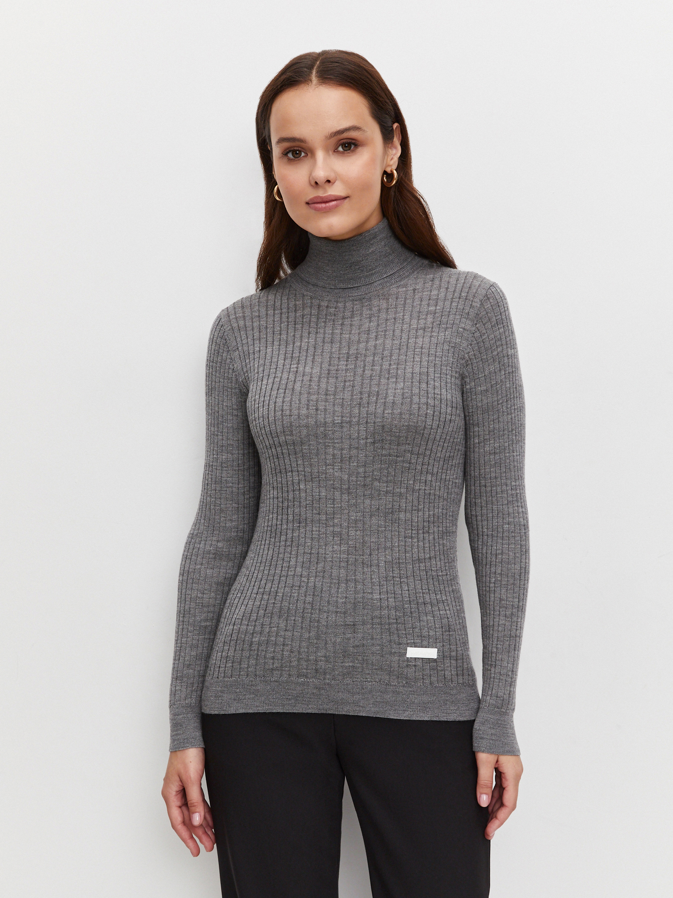 

Водолазка женская Just Clothes 431554 серая 48 RU, Серый, 431554