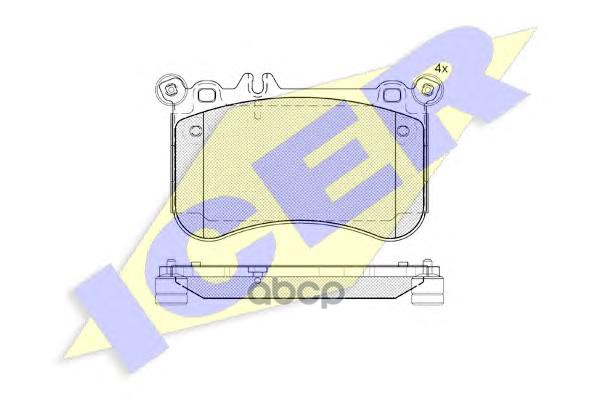 

Колодки Дисковые Передние Мв Сls/Сl С216 5.0 11># ICER 182042 182042