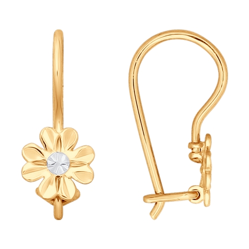 

Серьги из красного золота ЯХОНТ Золотой 195400, 195400