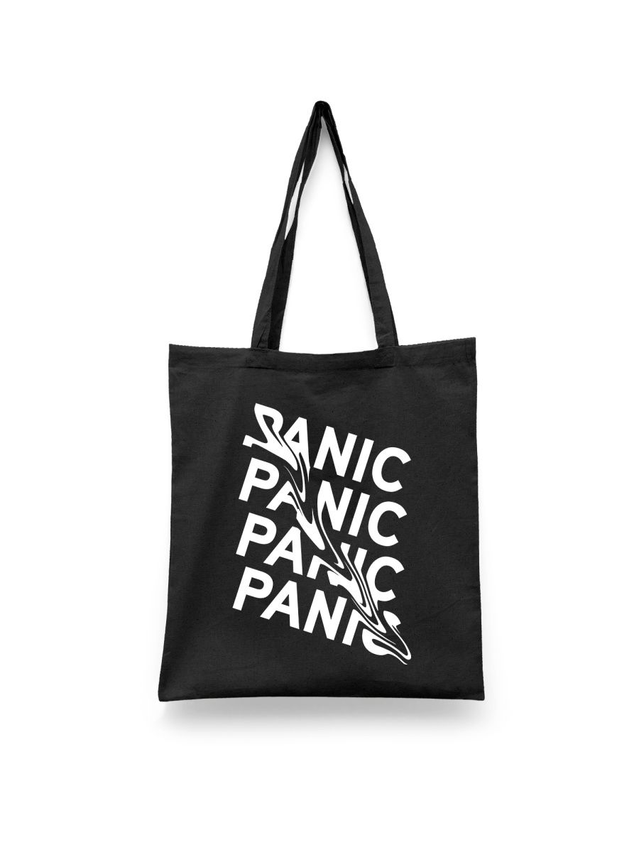 

Шоппер унисекс Каждому Своё Panic/Паника FRRN23, черный, Panic/Паника FRRN23