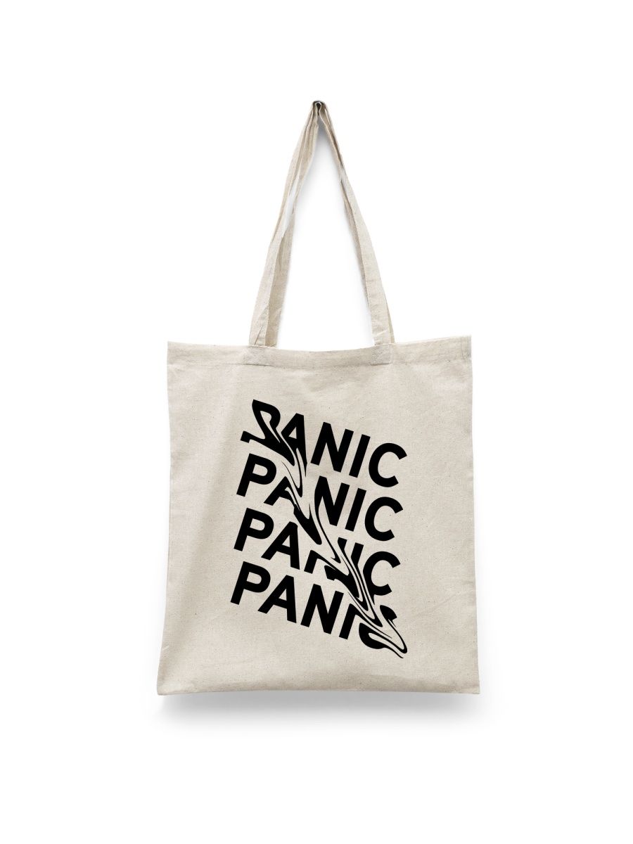 

Шоппер унисекс Каждому Своё Panic/Паника FRRN23, белый, Panic/Паника FRRN23