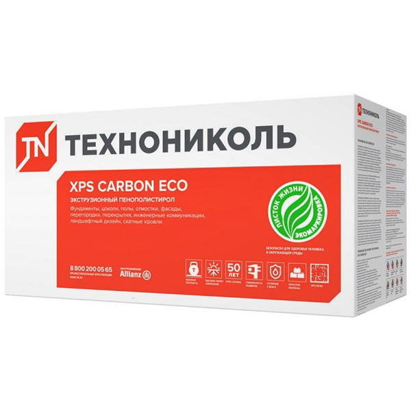 ТЕХНОНИКОЛЬ Carbon Eco Г4 экструзионный пенополистирол 1180х580х100мм упак4шт247м202 3718₽