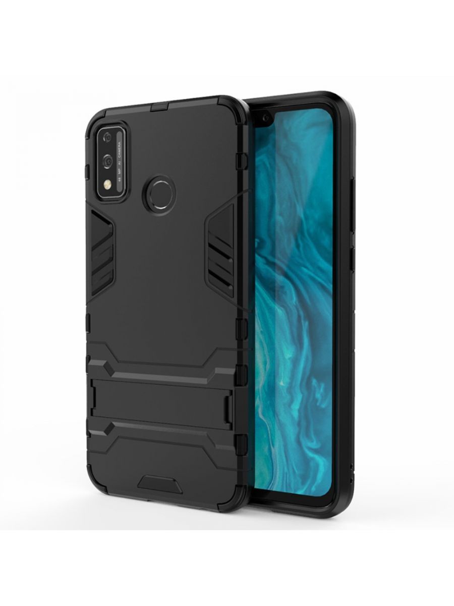 

Brodef IRON Противоударный с подставкой чехол для Honor 9X lite Черный